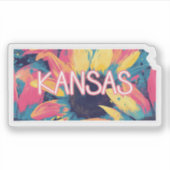 Kansas Sunflower Sticker (Voorkant)