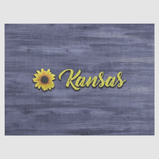 Kansas Sunflower Tissuepapier (Voorkant)