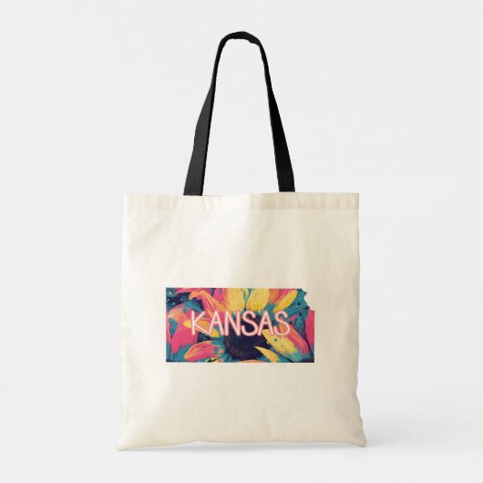 Kansas Sunflower Tote Bag (Achterkant)