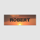 Kansas Sunset Background Name Tag (Voorkant)