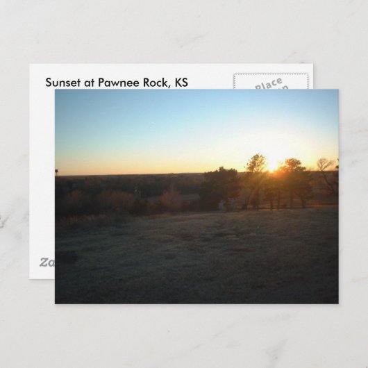 Kansas Sunset Briefkaart (Voorkant / Achterkant)