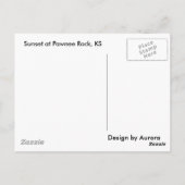 Kansas Sunset Briefkaart (Achterkant)