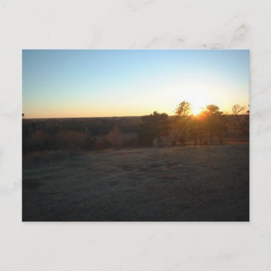 Kansas Sunset Briefkaart (Voorkant)