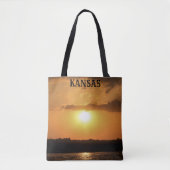 Kansas Sunset Canvas tas (Voorkant)
