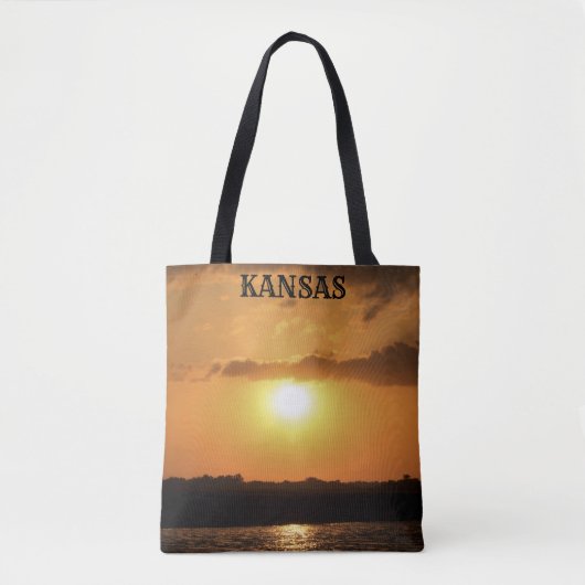 Kansas Sunset Canvas tas (Voorkant)