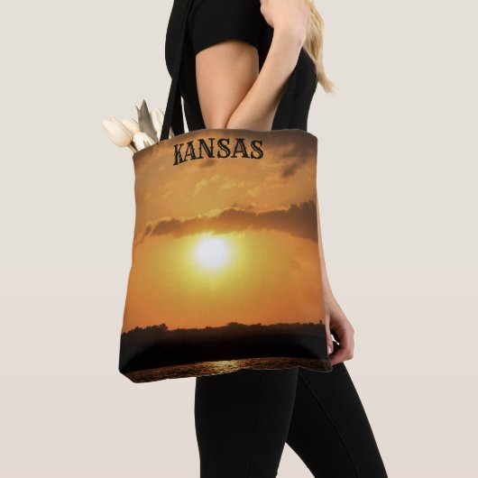 Kansas Sunset Canvas tas (Dichtbij)