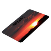 Kansas Sunset met Clouds Flexible Magnet Magneet (Linkerzijde)