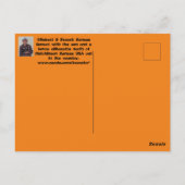 Kansas Sunset met een boerderij hek. Briefkaart (Achterkant)