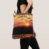 Kansas Sunset met Reflection Photo Bag. Tote Bag (Dichtbij)