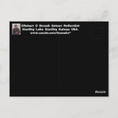 Kansas Sunset met Reflection POST KAART (Achterkant)