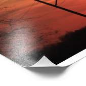 Kansas Sunset met stroomlijnen Fotouitbreiding Foto Afdruk (Hoek)