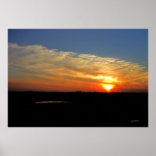 Kansas Sunset Poster (Voorkant)