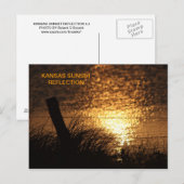 KANSAS SUNSET REFLECTION-Briefkaart Briefkaart (Voorkant / Achterkant)