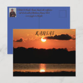 Kansas Sunset Reflection Post Card. Briefkaart (Voorkant / Achterkant)