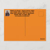 Kansas Sunset Silhouette Grain Elevator Post Kaart (Achterkant)