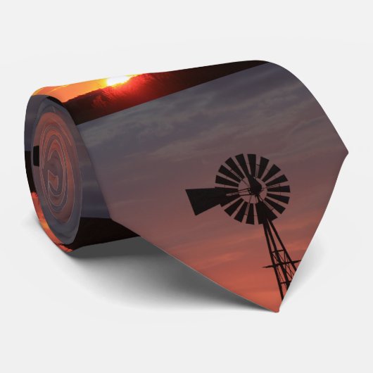 Kansas Sunset Windmill STROPDAS (Opgerold)