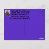 Kansas Sunset with Tree Silhouette Post Kaart (Achterkant)