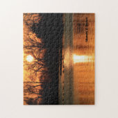 Kansas Sunset with water Reflection Legpuzzel (Verticaal)