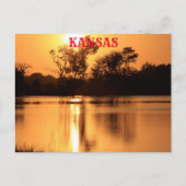 Kansas Sunset with water Reflection Post Kaart (Voorkant)