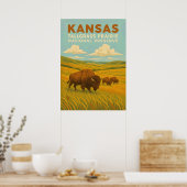 Kansas Tallgrass Prairie National Preserve V01 Poster (Keuken)