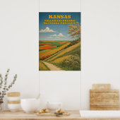 Kansas Tallgrass Prairie National Preserve V03 Poster (Keuken)