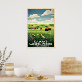 Kansas Tallgrass Prairie National Preserve V04 Poster (Keuken)