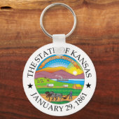 Kansas-teken Sleutelhanger (Voorkant)