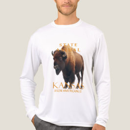 Kansas Territory Animal Bison Americanus Tri-Blend Shirt