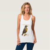 Kansas Territory Bird The Western Meadowlark Tanktop (Volledige Voorkant)