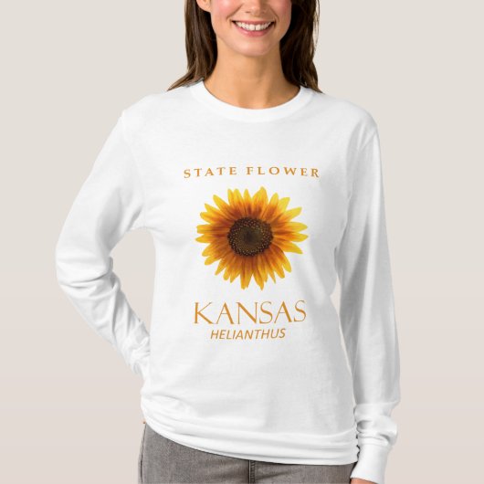 Kansas Territory Flower The Helianthus T-shirt (Voorkant)
