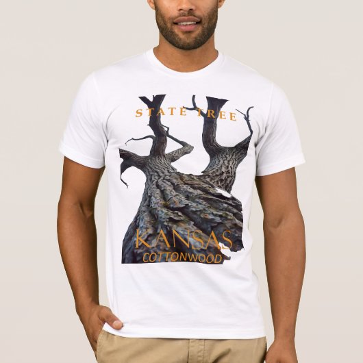 Kansas Territory Tree The Cottonwood T-shirt (Voorkant)