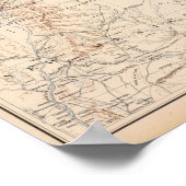 Kansas, Texas, Indische Territorium Poster (Hoek)