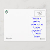 Kansas "The Sunflower State"-Briefkaart Briefkaart (Achterkant)