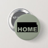 Kansas Thuis Weg Van State Knop Badge Speld Ronde Button 5,7 Cm (Voorkant /achterkant)