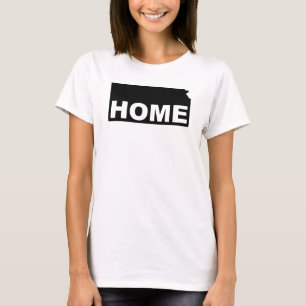 Kansas Thuis Weg Van State T-Shirt Tees