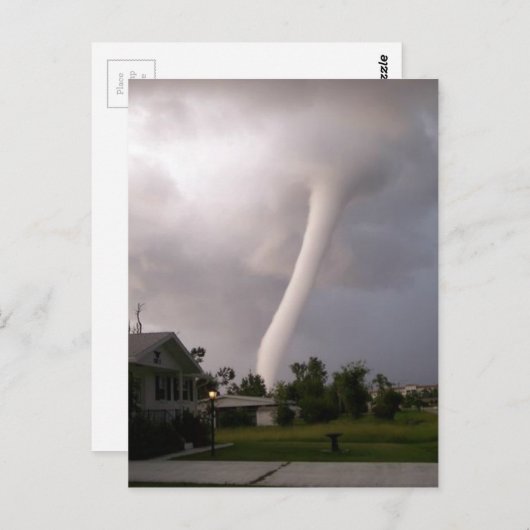 Kansas Tornado Briefkaart (Voorkant / Achterkant)