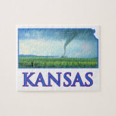 Kansas Tornado Legpuzzel (Horizontaal)