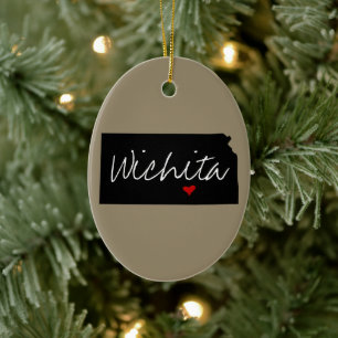 Kansas Town Keramisch Ornament