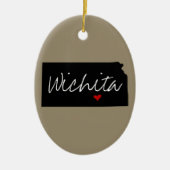 Kansas Town Keramisch Ornament (Voorkant)