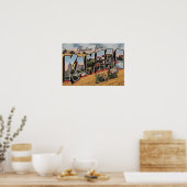 Kansas (Tractor- en Hay Bailer Scene) Poster (Keuken)
