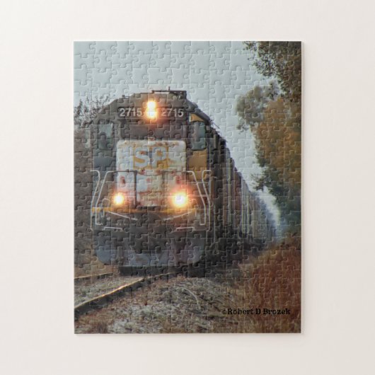 Kansas Train closeup on Tracks PUZZLE Legpuzzel (Verticaal)