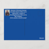 Kansas Tree Silhouette Briefkaart (Achterkant)