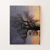 Kansas Tree silhouette Legpuzzel (Verticaal)