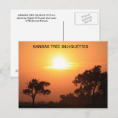 KANSAS TREE SILHOUETTES BRIEFKAART (Voorkant / Achterkant)