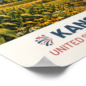 Kansas USA – Oude Reisposter Poster (Hoek)