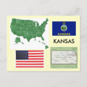 Kansas, Verenigde Staten Briefkaart (Voorkant)