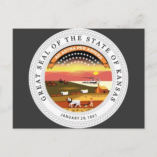 Kansas, Verenigde Staten Briefkaart (Voorkant)