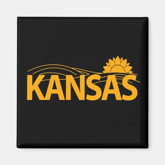 Kansas Verenigde Staten Magneet (Voorkant)