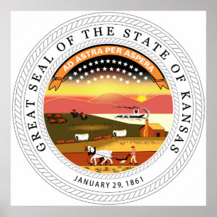 Kansas, Verenigde Staten Poster
