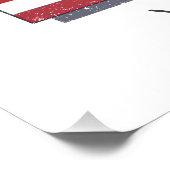 Kansas Verenigde Staten Retro State Kaart  Verenig Perfect Poster (Hoek)